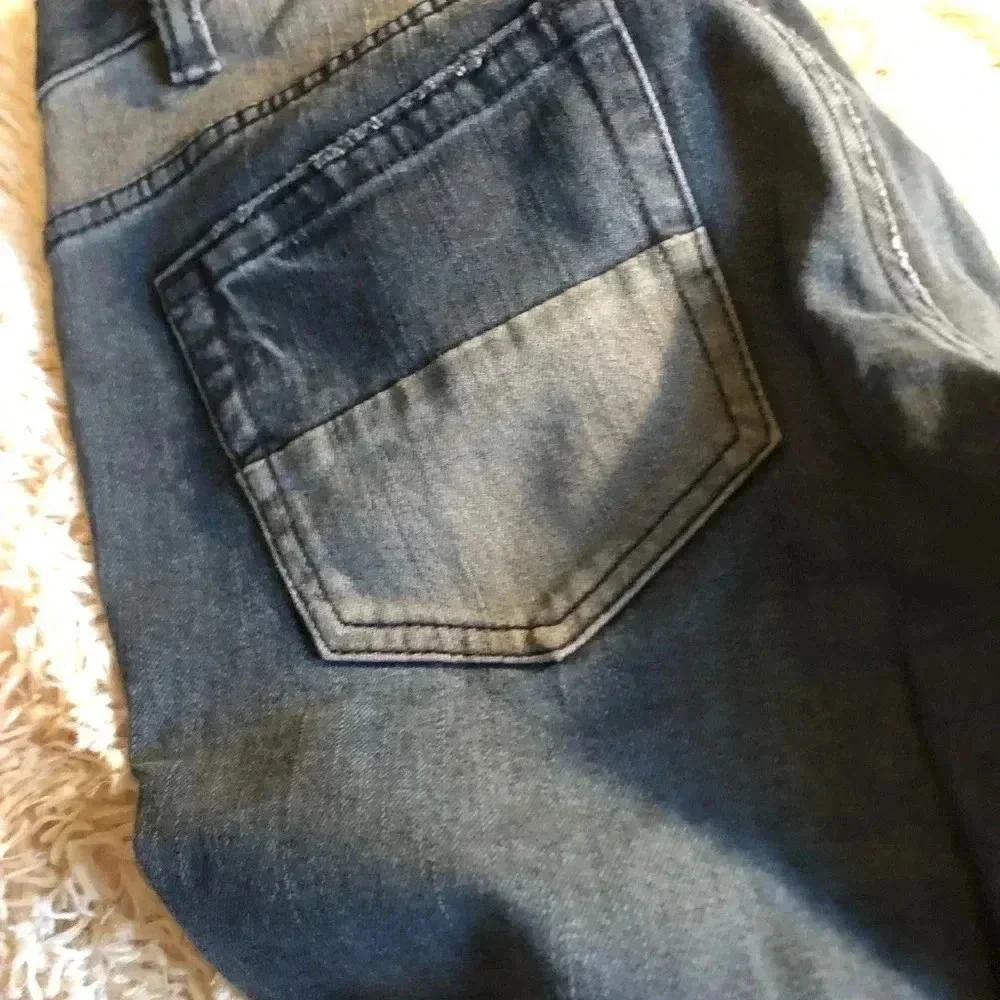Free People patch jean